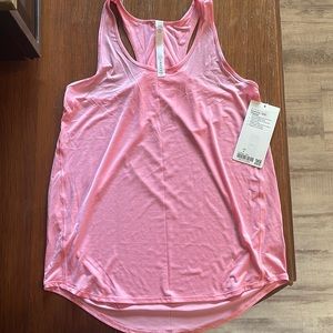 Lululemon, New With Tag, Essential Tank Pleated, size 4, pink.